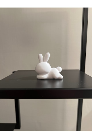 Uykucu Küçük Tavşan - Bunny Nap Time Tavşan Süs Dekor Obje 1 Adet