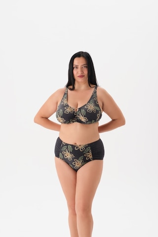 Büyük Beden Toparlayıcı Yeşil Bikini Takım