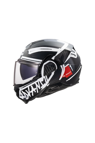 Ls2 Advant 2 Tape Mat Siyah-beyaz Kask Mat Siyah