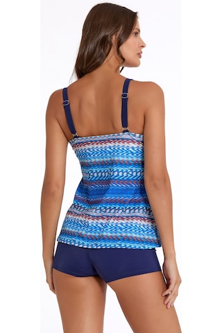 Kocabey Argento 0063-3017 Kadın Şortlu Tankini Mavi