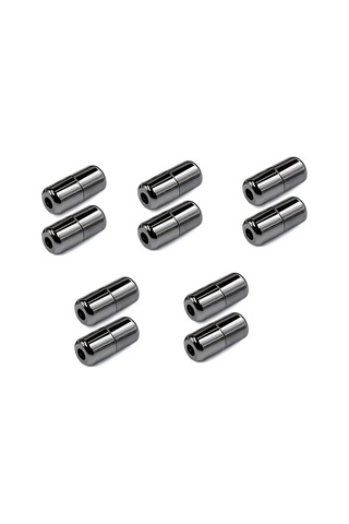 Vidalı Platin Renk 5 Çift Ayakkabı Bağcık Ucu Platin