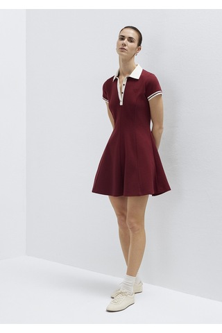 Mavi - Kırmızı Mini Elbise 1310903-85633