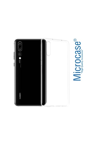 Huawei P20 Pro Ince 0.2 Mm Soft Silikon Kilif + Tempered Cam 252225152 - Seçenek / Cam Koruma-Cam Istemiyorum