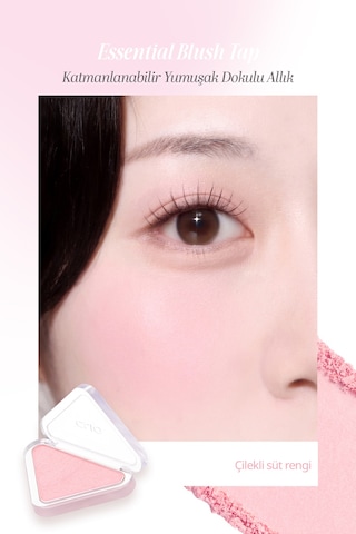 Clio Katmanlanabilir Yumuşak Dokulu Yarı Mat Bitiş Sunan Allık Essential Blush Tap M102 Chiffon Pink