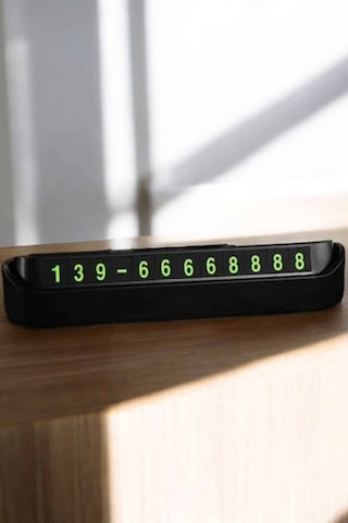 Araç İçi Numaratör Numaralık Torpido Üstü Açılır Kapanır Telefon Numarası Bırakma Renkli