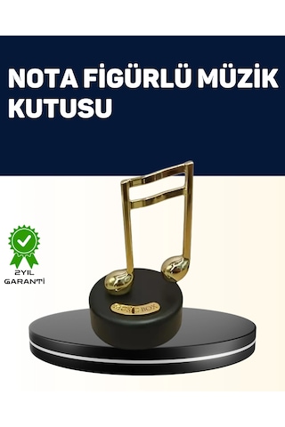 Melodious Music Altın Nota Figürlü Müzik Kutusu Diğer