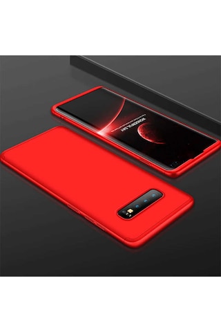 Galaxy S10 Plus Kılıf Zore Ays Kapak Siyah-Mavi