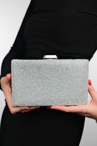 Luvishoes Sementa Gümüş Taşlı Kadın Abiye Çanta Gümüş
