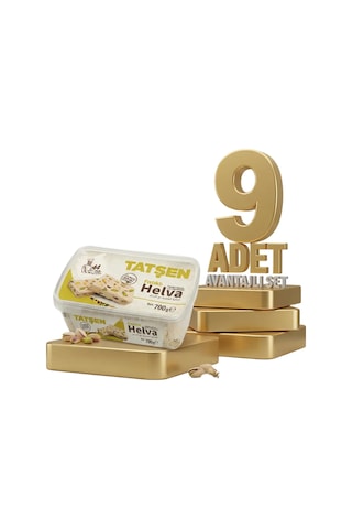Tatşen Helva Fıstıklı 9x700 Gr