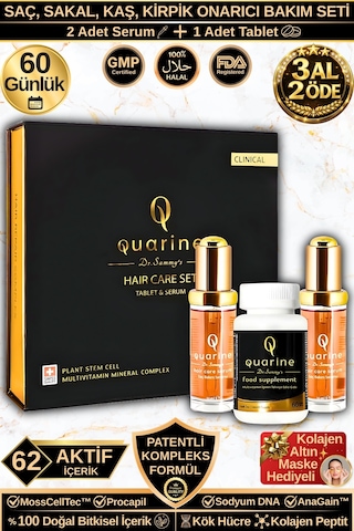 Dr. Sammy's Quarine 2 Aylık Saç Bakım Seti 2 Serum+1