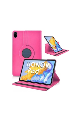 Zore Huawei Honor Pad X9 11.5' Dönebilen Standlı Kılıf - Pembe Koyu Pembe Koyu
