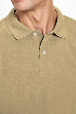 Tudors Erkek Slim Fit Dar Kesim Pamuklu Yumuşak Dokulu Serin Tutan Kumaş Düz Pike Bej Polo Yaka Tişört-33699 Bej