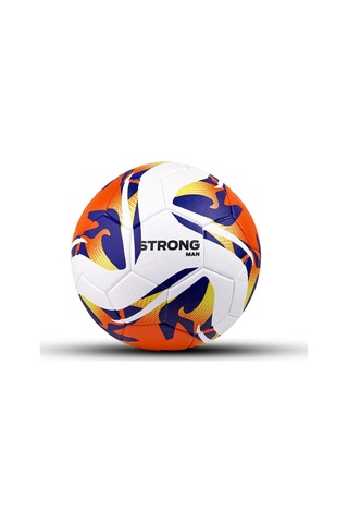 Strongmen 4 Astarlı Suni Deri Sert Zemin Halı Saha Futbol Topu No:5 Bsf-8000 Beyaz Saks Turuncu