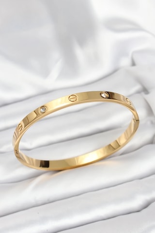 Mey İthalat 316l Çelik Gold Renk Zirkon Taşlı 65 Mm Kadın Kelepçe Bileklik - Özel Seri Meyeb68c423677d0b82c1d40e0e58 Altın