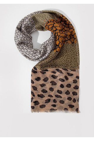 Mavi - Leopar Desenli Şal 1912673-87704 Yeşil