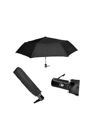Mars Umbrella Rüzgara Dayanıklı Tam Otomatik Şemsiye Siyah