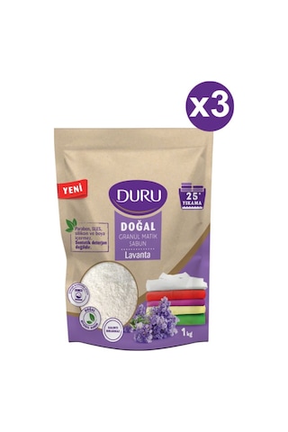 Duru Doğal Granül Matik Sabun Lavanta 25 Yıkama 3 x 1 KG
