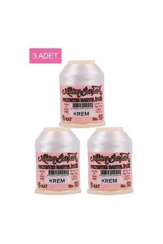 3 Adet Altınbaşak Oya Ve Dantel İpi 20 Gr - Royaleks - No:
