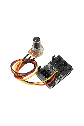 Pc Fan Hız Kontrol Cihazı 3- 4 Pinli Fan Adaptörü Pwm Fan Hub 8 Yollu