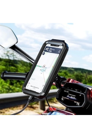 Motosiklet Telefon Tutucu - Su Geçirmez
