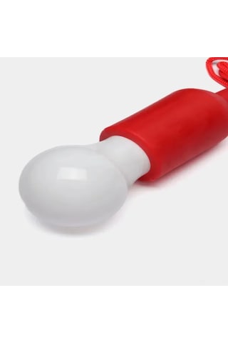 Hombey Kırmızı Zil Şekilli 4w Led Tavan Lambası - Abs Kasa, Ip12 Koruma, 15 M² Aydınlatma, Pil Beslemeli Gündüz Beyazı Kırmızı