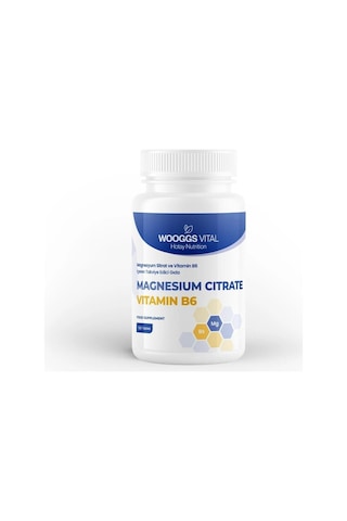 Magnezyum Sitrat Ve Vitamin B6 İçeren Takviye Edici Gıda 120 Tablet