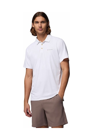 Columbia Am1495 Tech Trail Utility Polo Erkek T-shirt-32726 Beyaz