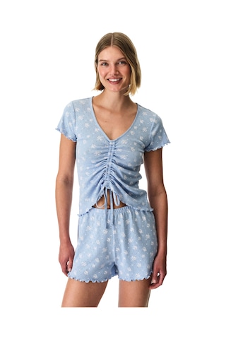 Penti Mavi Coralie Pointel Pamuklu Şortlu Pijama Takımı