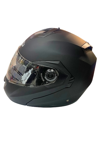 Proyou Çene Açılır Güneş Vizörlü Kask Mat Siyah