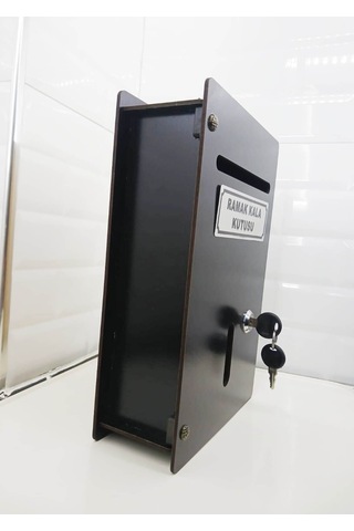 Siyah Küçük Boy Ahşap Ramak Kala Kutusu