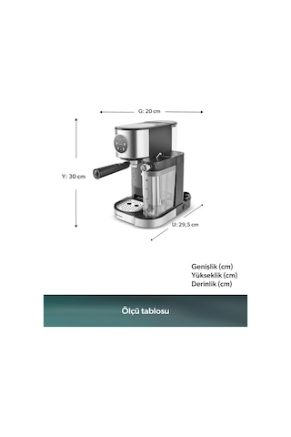 Homend Coffeebreak 5015H Süt Köpürtücülü Otomatik Espresso Makinesi