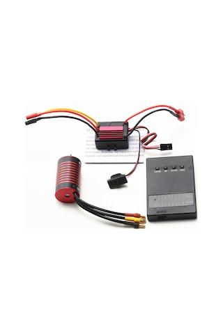 Xiyyadms Gtskytenrc 3200kv Fırçasız Motor Ve 35a Esc Seti, Programlama Kartı Dahil Siyah