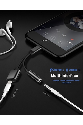 iOS Apple Uyumlu iPhone 14 13 12 11 X 8 7 Kulaklık Çevirici Lightning Dönüştürücü Bluetooth Gerektirmez