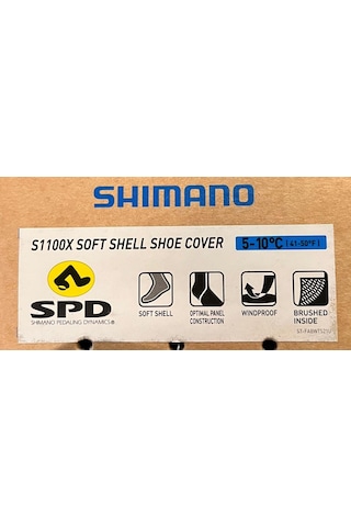 Shımano Soft Shell S1100x Mtb Ayakkabı Kılıfı 5-10 C M 40-42 Siyah Siyah