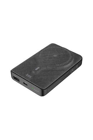 Bix Pb105 10000mah Pd20w Type-c Usb 15w Kablosuz Powerbank Siyah
