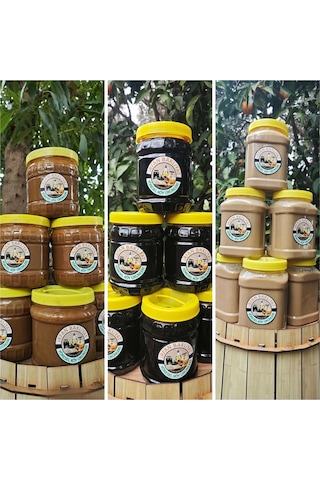 Eko 3 Lü Paket Tahin, Pekmez,beyaz Tahin 3 Kg