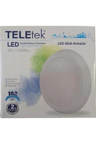 Teletek 22W Led Glob Günışığı 4000K Beyaz