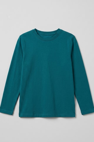 Kiagu Erkek Çocuk Uzun Kollu Basic Düz Tişört %100 Pamuk Bisiklet Yaka T-shirt 2-13 Yaş Yeşil