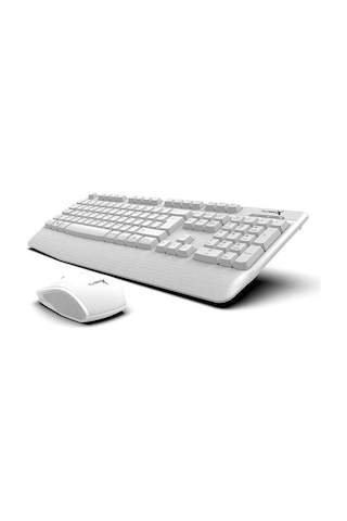 Turbox Workeys Office Usb Kablosuz 2.4ghz Beyaz Multimedya Standart Q Kablosuz Klavye Ve Mouse Lazer