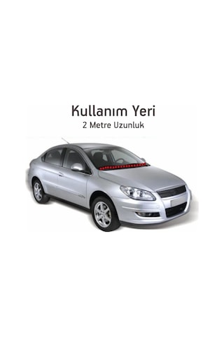 Ön Cam Dış Panel Mühür Fitili / Ön Kaput Su Engelleyici Fitil 2 Metre Siyah Renk