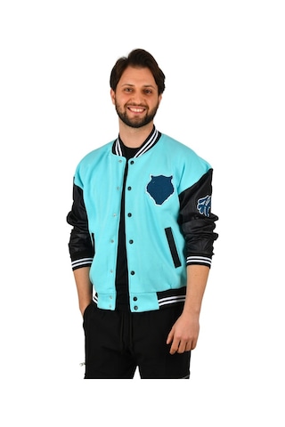 Deepsea Erkek Açık Mavi Kolej Yaka Mont 2304771 Açık Mavi
