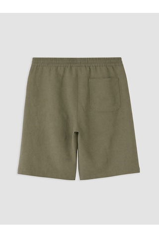Lcw Vision Haki Regular Fit Keten Karışımlı Erkek Şort