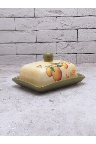 Rosenberg Krem Peynir İçin Kapaklı Seramik Tereyağı Kabı 348734224 Gri