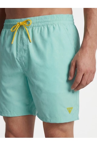 Guess F6gt26wg2a2wg2a2 Swimtrunk New 4g Log Erkek Şort Mayo Mavi