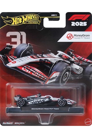 Hot Wheels Premıum Formula 1 Yarış Arabası Moneygram Haas F1 Team Çok Renkli