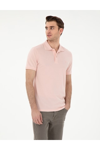 Pierre Cardin Erkek Pudra Tişört Basic 50306448-vr042 Pudra