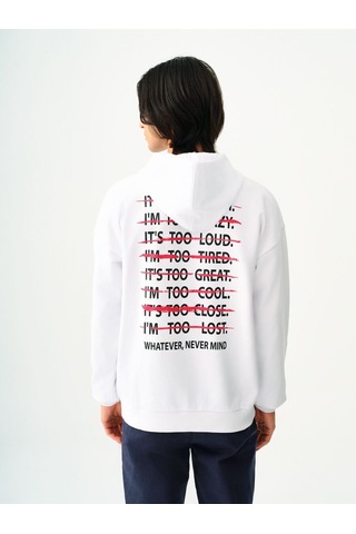 LOFT Oversize Fit Erkek Sweatshirt Lf2037400 Q1.v1 Beyaz