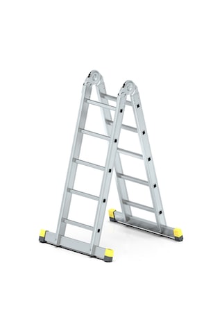 - Skypratix Fonksiyonel Alüminyum Kırmalı Katlanır Merdiven 2x5