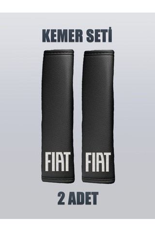 Fiat Yeni Logo Yastık Kemer Set Beyaz 2 Adet