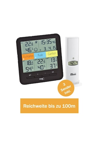 Tfa Dostmann Meteoroloji İstasyonu, Weatherhub Smarthome Sistemi İklim Ve Akıllı Telefonlu Ev İzleme, Kablosuz Termo Higrometreli Başlangıç Seti, Beyaz, 40 X 28 X 104 Cm, 31.4007.02
